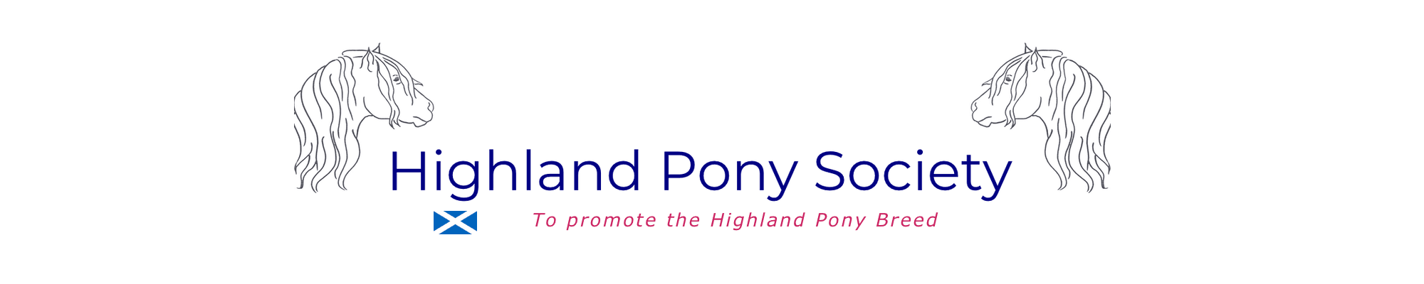 Highland landscape with ponies